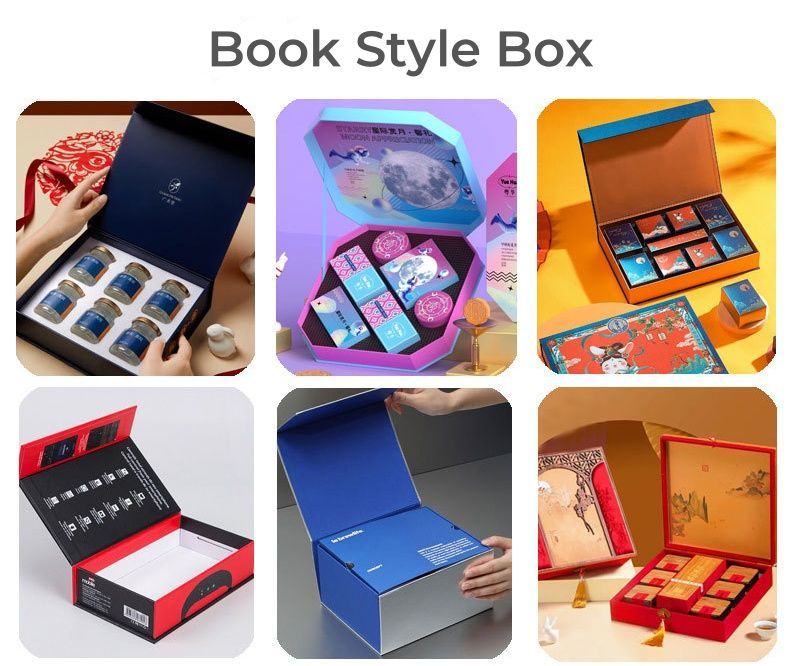 Custom Luxury Empty Magnetic Bonbon Bar Sweet Gift Packaging Package Box Chocolate Candy Card Shapoo Cosmetic Jewelry Luxury Book Shape Boxes
