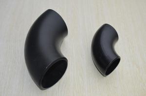 China 26'' To 110'' Butt Weld Pipe Fittings 90Deg Elbow Short Black Elbow Sch40 Sch80 on sale