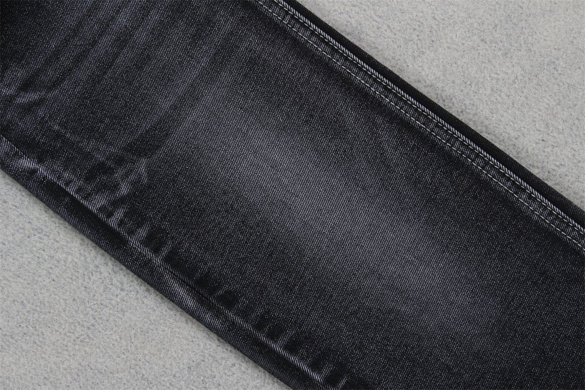 70/71" 10.5 Once 100% Cotton Black Denim Fabric For Jeans