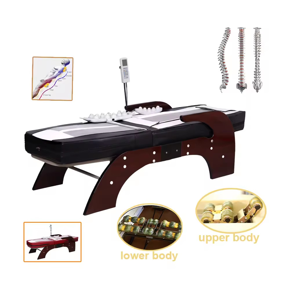 Manufacturer S Shape Chiropractic Jade Roller Massager Electric Thermal Spine Master S-ceragem V3 V4 Infrared Massage Be