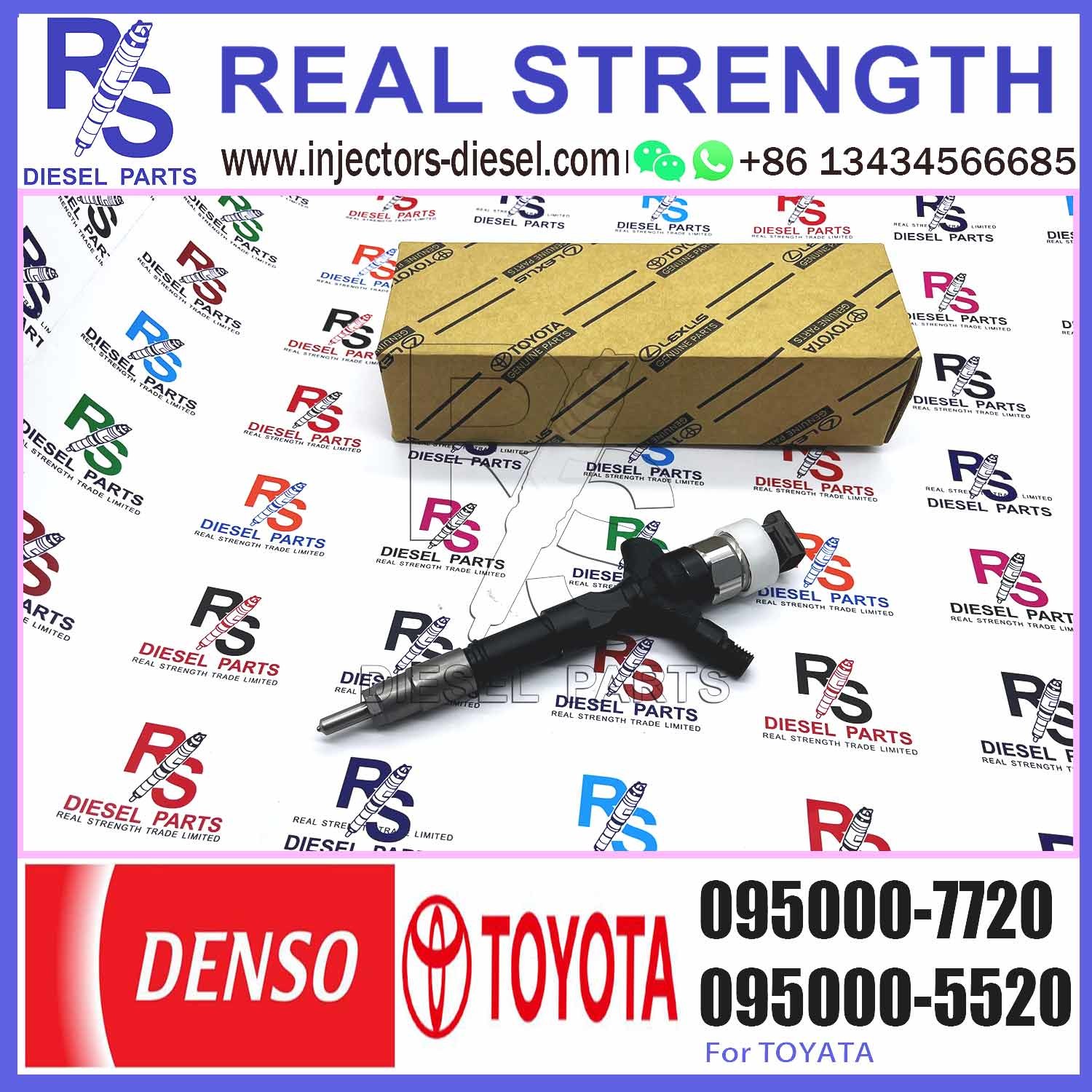 High Quality Diesel Injector 23670-30320 Common Rail Injetor 095000-7720 for TOYOTA HIACE