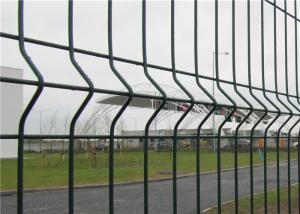 Quality PVC Coated Highway Triangle Bending Fence Panel 3D Curved Mesh Panel For Garden for sale