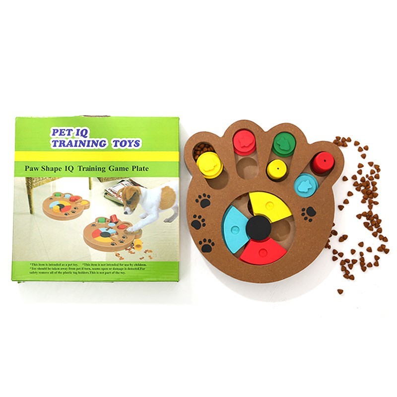 Wooden Dog Puzzle Toys Interactive Toy Customized Color