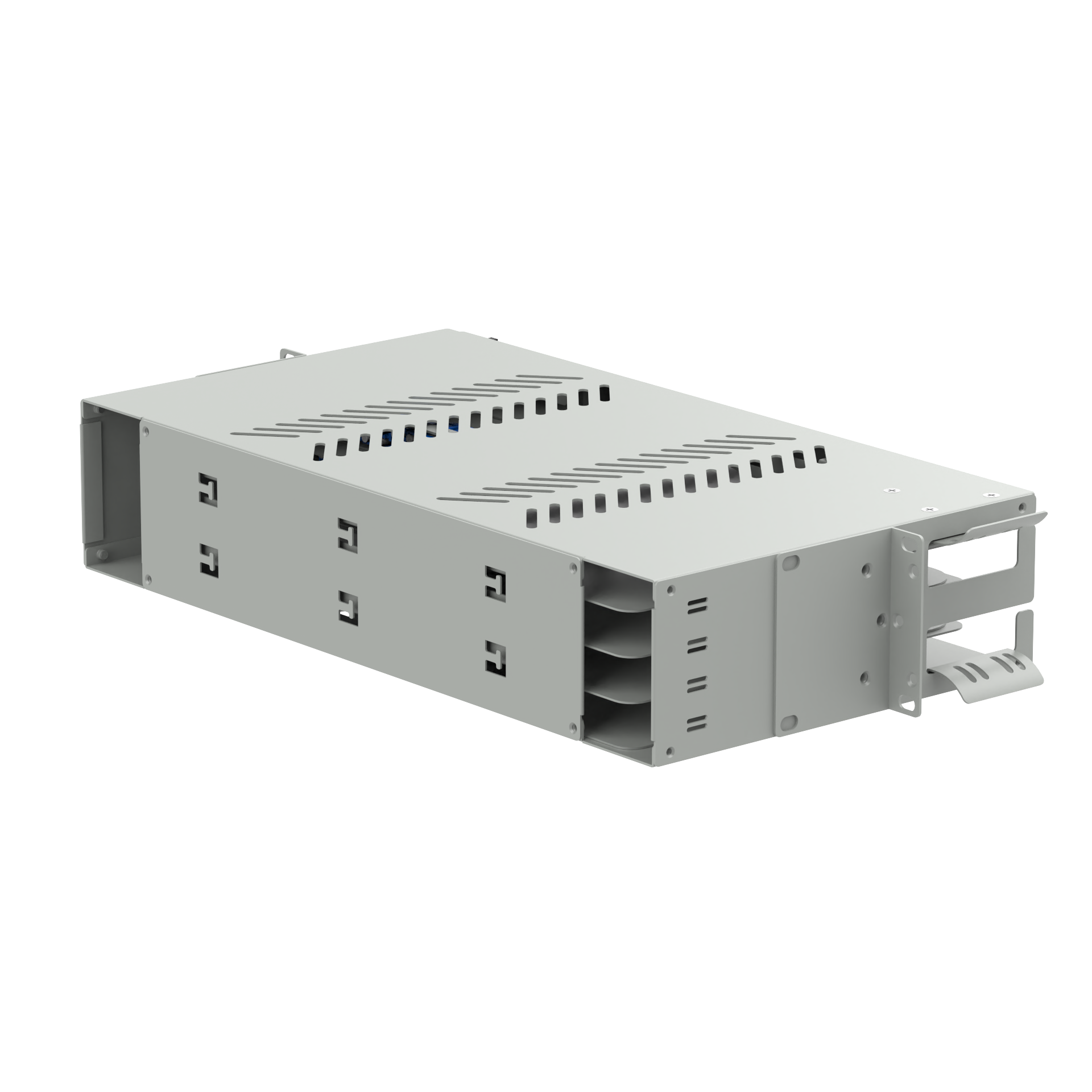 19 Inch LC UPC Swing Type Fiber Optic Patch Panel Sub ODF Data Center FTTX Simplified