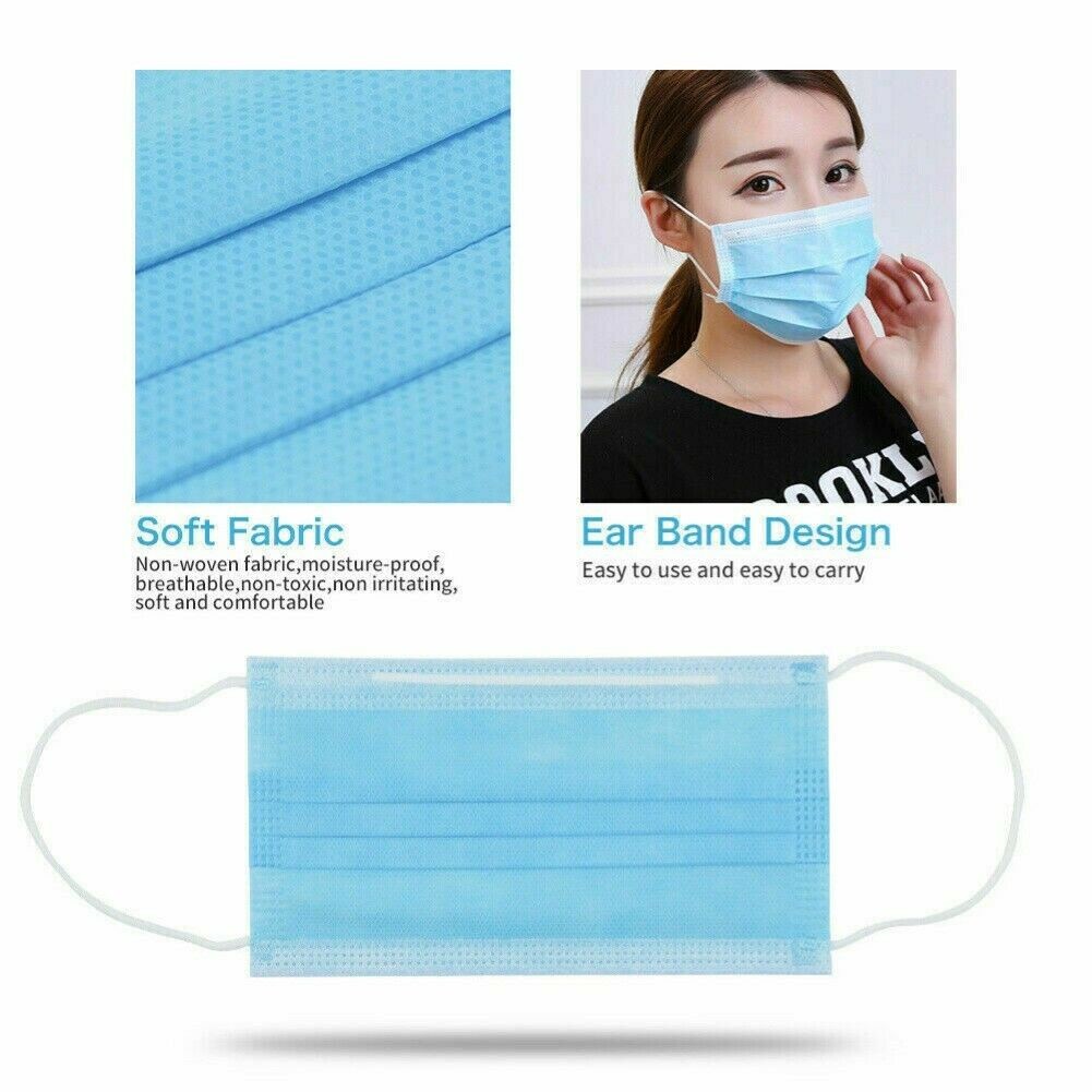 Breathable Disposable Medical Mask Non Woven Face Mask High Performance
