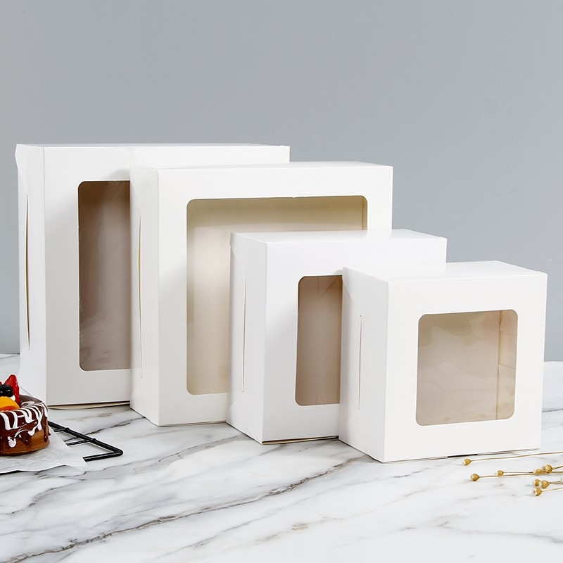 Cake Food Storage Cardboard Packaging Boxes CMYK/Pantone Printing Folders Type