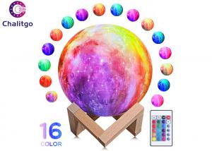 China Moon Lamp 16 RGB Colors 3D Night Light for Kids Bedroom Decoration Birthday Gifts on sale