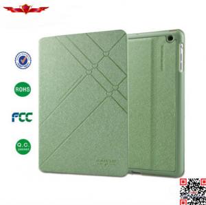 China Newest Fashion Design Silk Texture Leather Flip Cover Cases For Ipad 4 High Quality on sale