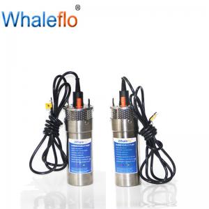 China Whaleflo 24V dc solar water pump dc solar submersible pump with lift rate 100m and flow rate 12L/M for irrigation on sale