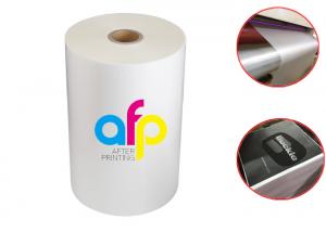 Quality Double Side Corona Treated Thermal Laminate Roll , Spot UV Varnish Thermal Film for sale