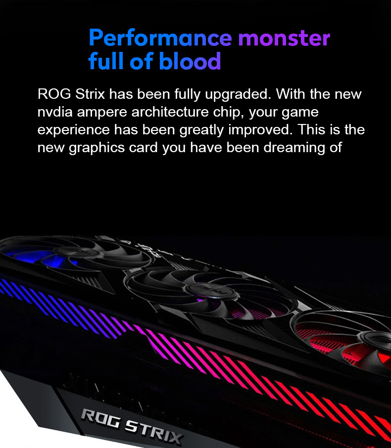 256bit GDDR6 Desktop Graphics Card ASUS NVIDIA ROG-STRIX-RTX3070-O8G-V2-GAMING
