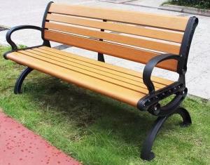 Quality Outdoor Modern Lounge Long Wooden Storage Bench WPC Table Chair Garden Public Park Metal Wood  Iron Steel Plastic for sale