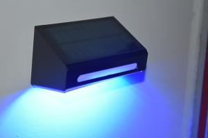 Quality ABS PC Outdoor Solar Wall Light Garden150MAH Rechargeable for sale
