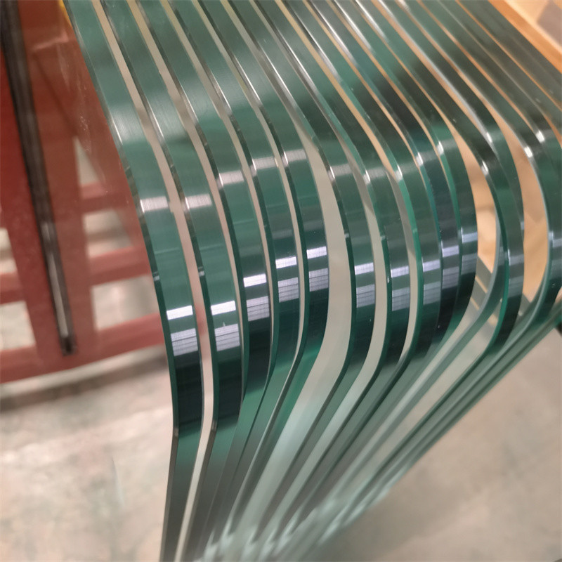 Customized Flat Curved Shower Tempered Glass 4-12mm Thickness Safty