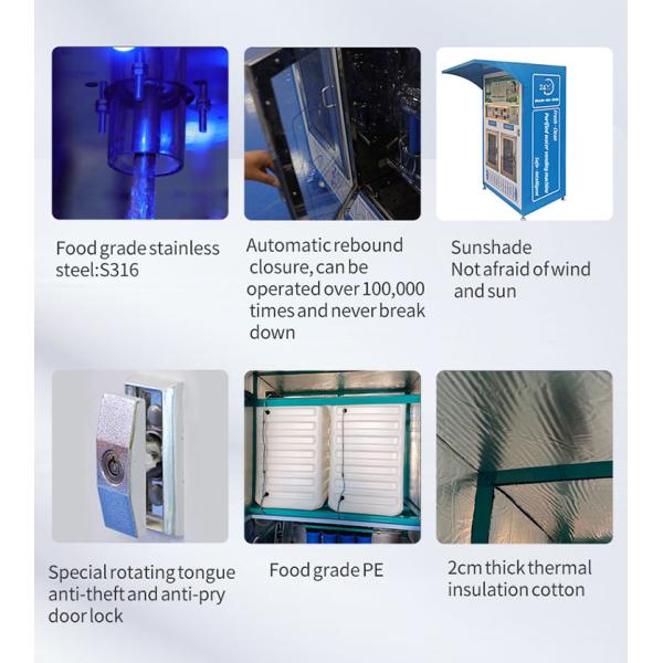 Self-service Reverse Osmosis 1600 Gallon IC Card Drinking Water Vending Machine and Water Vending Machine