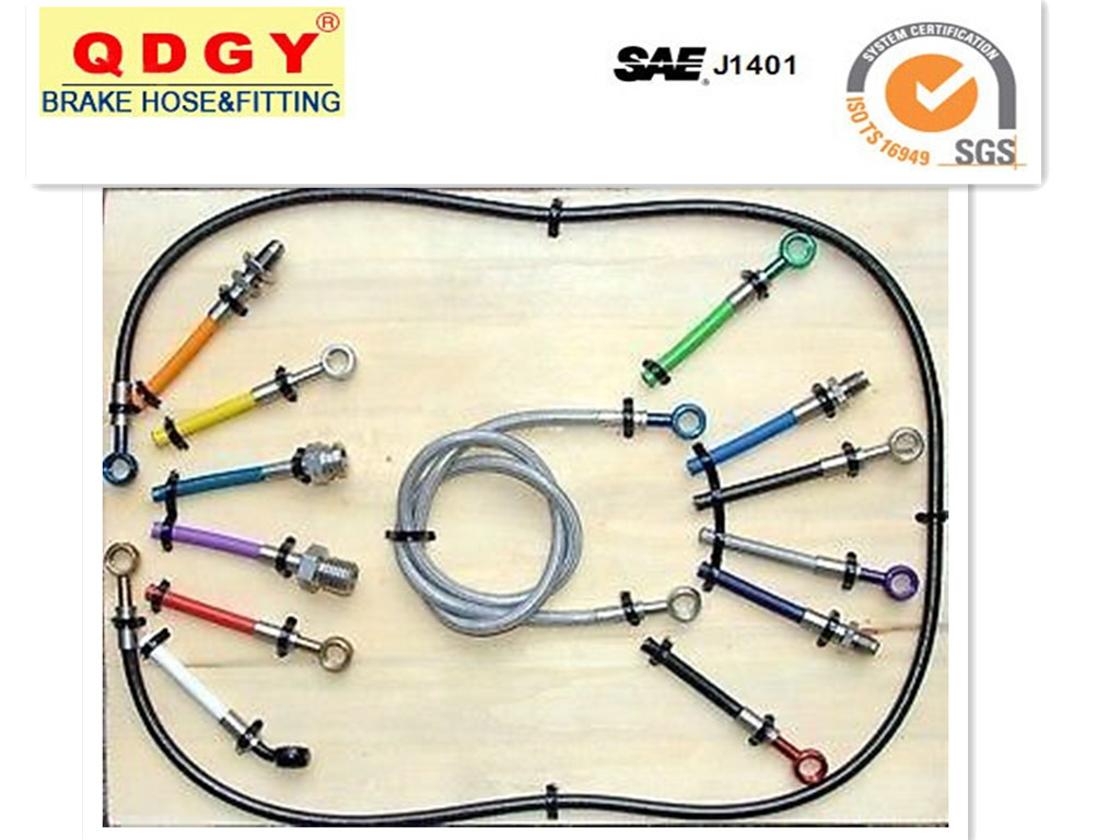dot approved OE stainless steel wire braided brake line