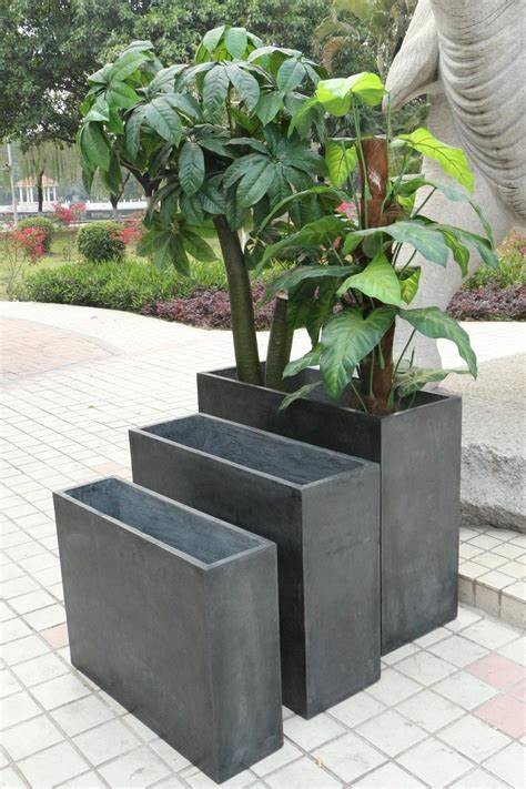 Outdoor Decor Fiber Clay Planters Durable And Stylish Designs