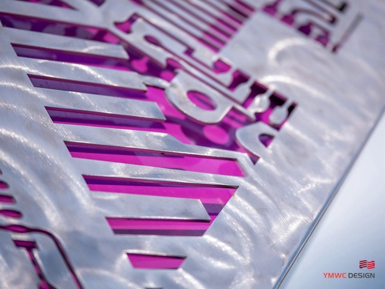 Digital Platonic Solid Colorful Motherboard Steel Sculpture Custom Shape for Europe Market