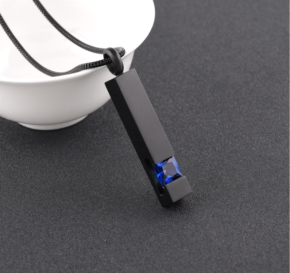 Stainless Steel Keepsake Memorial Urn Necklace for Women Men Inlay Technology CNC