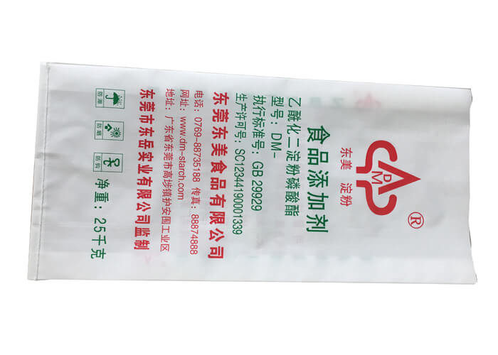 White PP Fertilizer Packaging Bags With Single / Double Sewed Bottom