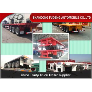 20-40ft used container chassis, 60Tons flatbed container semi trailer