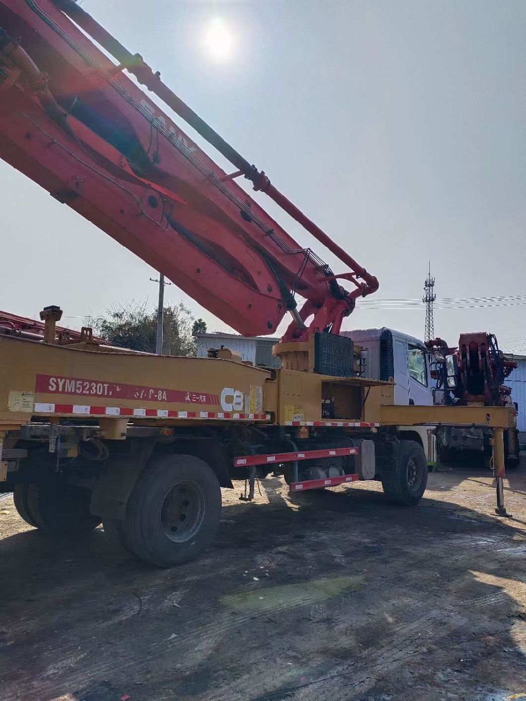 Sy 37 Meters Large Construction Site Equipment Concrete Pump