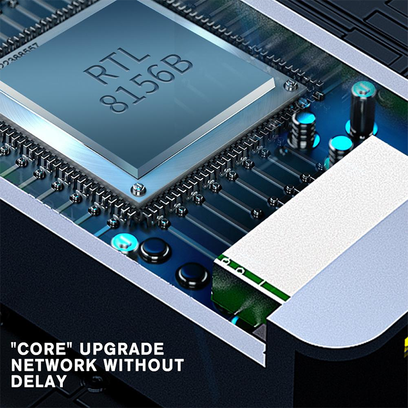 2 In 1 Aluminum USB 3.0 Type C Ethernet Adapter for Fast and Stable Network Connection