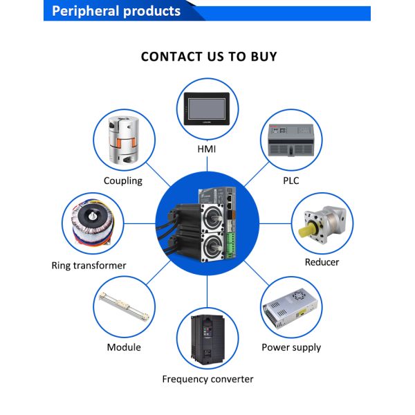 Lichuan 2-Axis DC Closed Loop Stepper Motor Drivers Controller Kit 4.8N.m 2Phase Nema24 DC24V~50V 4.0/4.5/5.0/5.8A 1000PPR