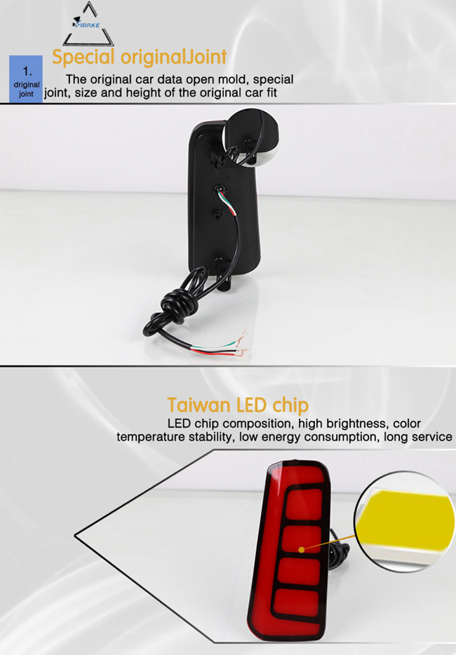 Toyota Vellfire LED Rear Bumper Light Alphard Led Rear Fog Lamp Reflector