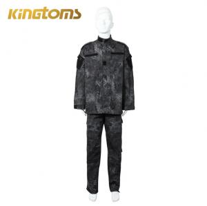 Quality ACU Black Python Suit Plaid Fabric Army Combat Military Garments Suit for sale