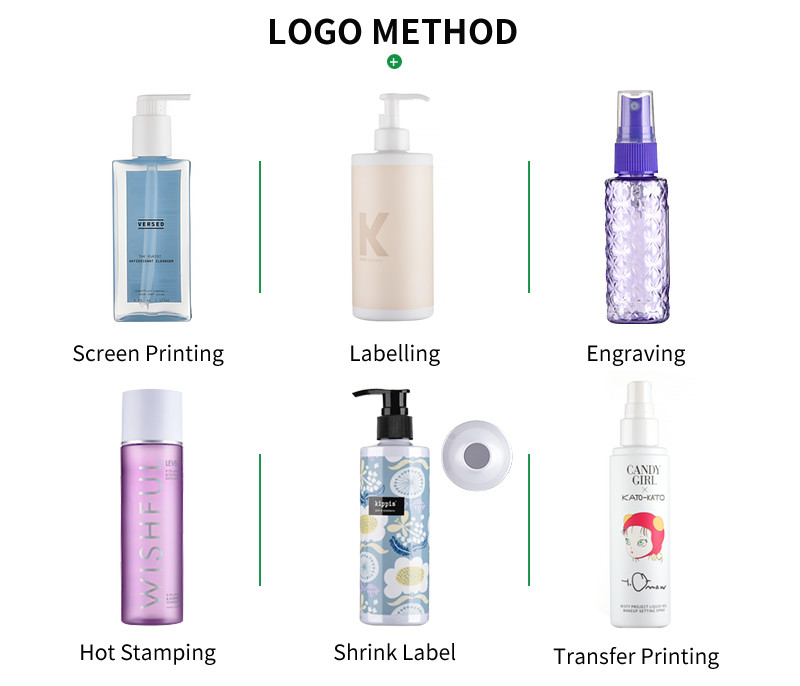 Customized Hair Care Containers 14 OZ 10 Oz Plastic Pump Bottles