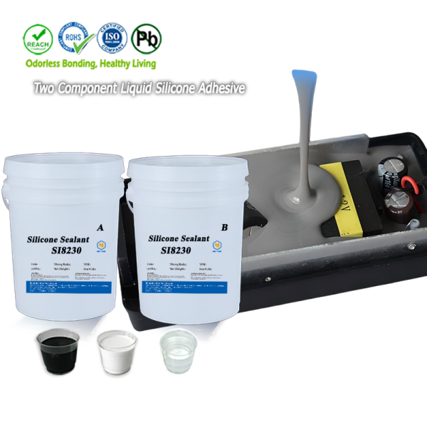 2.0 W/MK Electronic Potting Two Component Glue Silicone Potting Compound for Energy Storage Battery Module Supply
