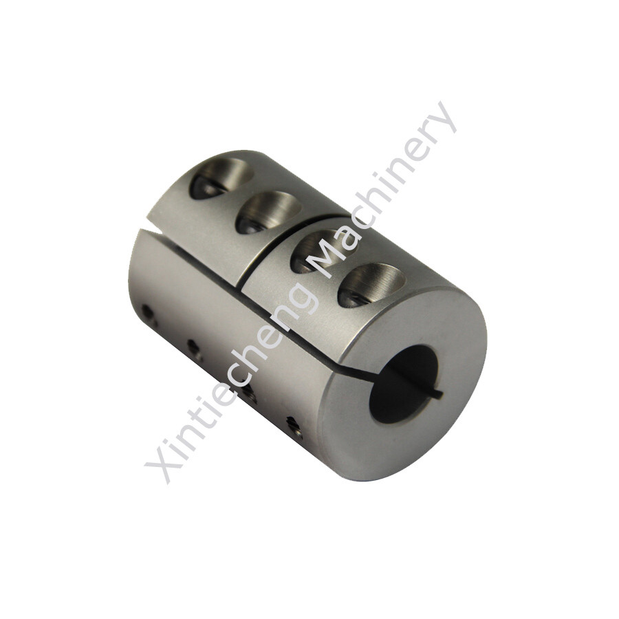 Shaft Coupling Machining Spare Parts With Silver Custom Machined Parts