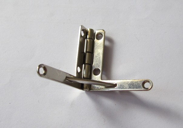 Shiny gold metal hinge for jewelry box