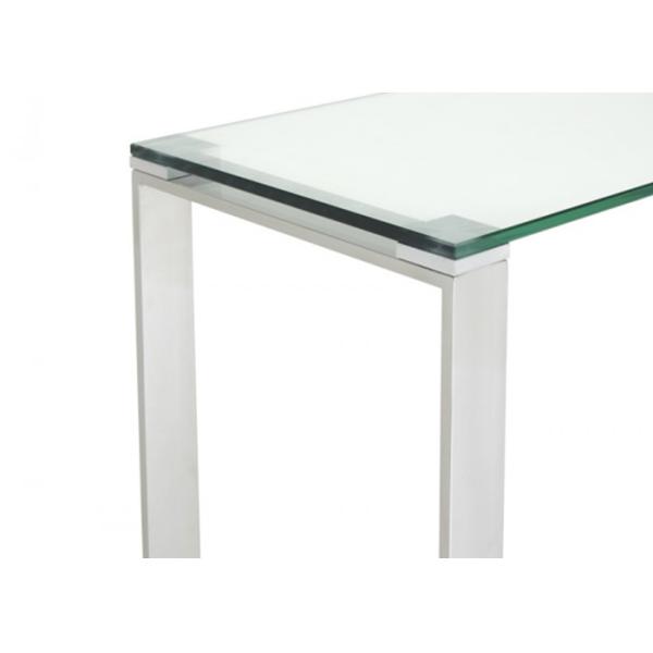 Living Room 20KGS 35cm 78cm Tempered Glass Console Table