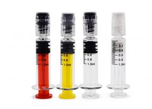 Quality Convenient Waterproof Distillate 1cc Popper Glass Syringes for sale