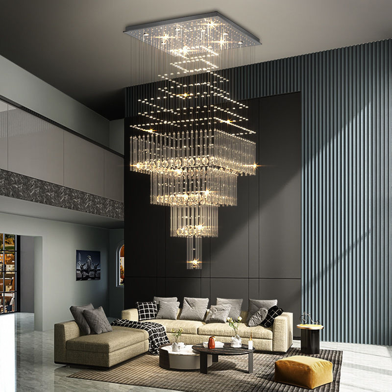 Custom Chandelier Light Hotel Lobby Big Luxury Crystal Chandeliers zhongshan guzhen lighting(WH-NC-118)