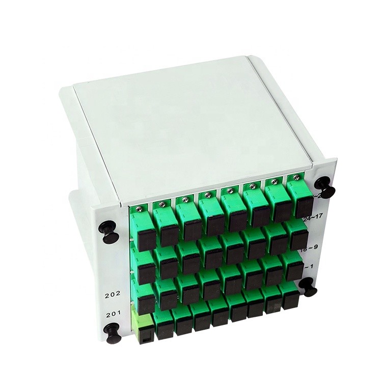 LGX Box PLC Fiber Optic Splitter 1x32 Cassette Type For PON Networks