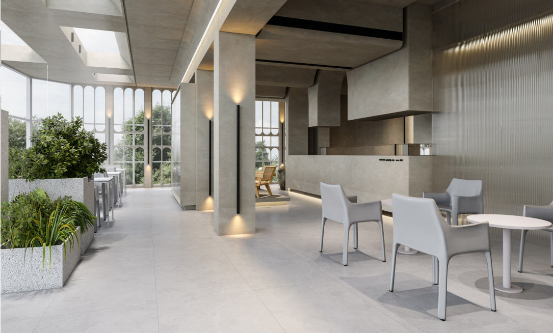 Beige Paver Tile 24*24 Travertine Porcelanato for Durable Interior and Exterior Spaces