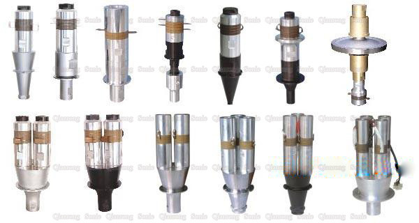 Column Ultrasonic Oscillator With Steel Booster For Plastic Welder 50mm Ceramic Disc