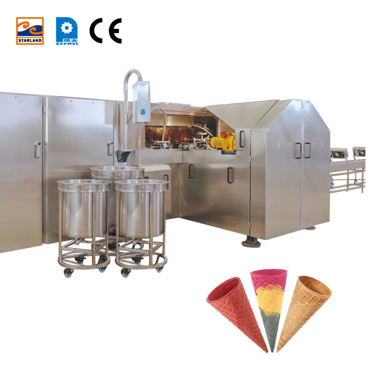 1.1KW 47 Plates Ice Cream Cone Making Machine Waffle Biscuit Machine