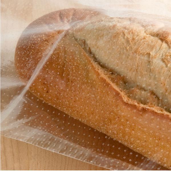 Micro Punctured Plastic Bread Bag Breathable Food Packaging Bag With Customized Printing