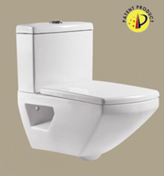 Buy Super Rotation Type Siphonic One Piece Water Closet Ceramic Toilet at wholesale prices