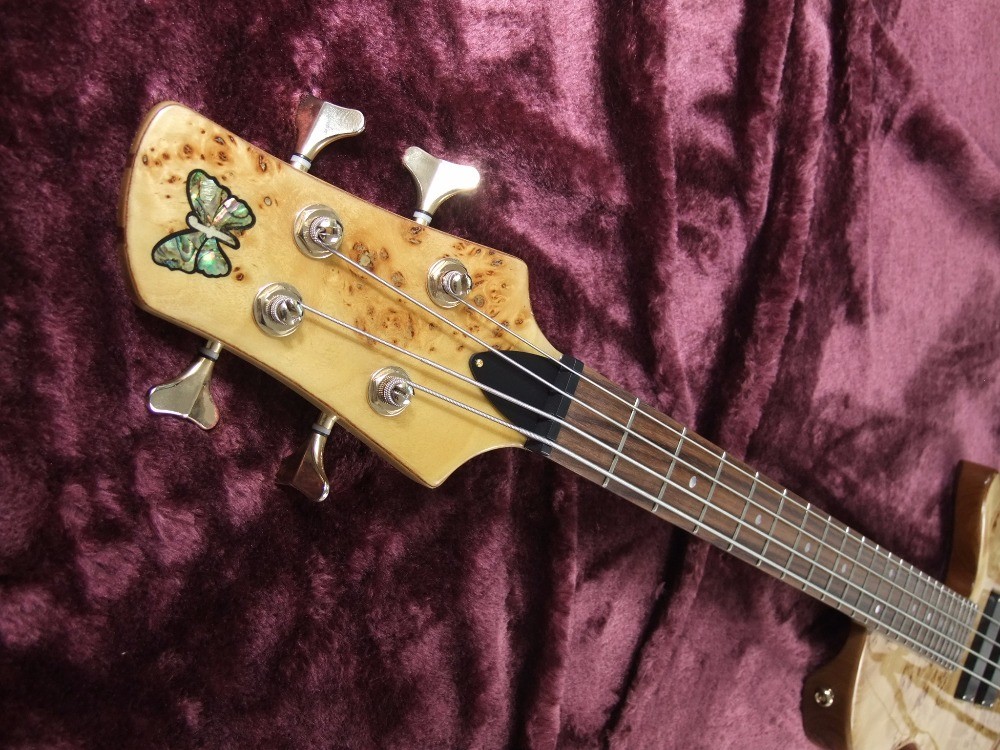 BEST 4 strings butterfly bass guitar Best accessories BEST workmanship