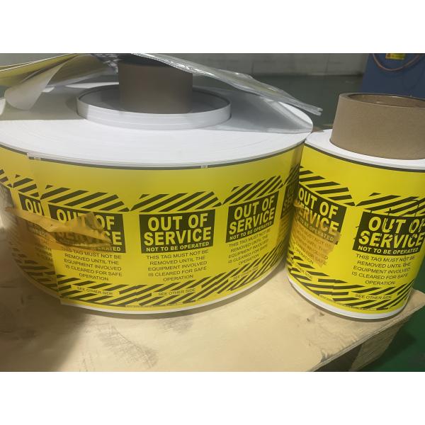 Rectangle Plastic Tag Polyester Double Sided Plastic Safety Tag