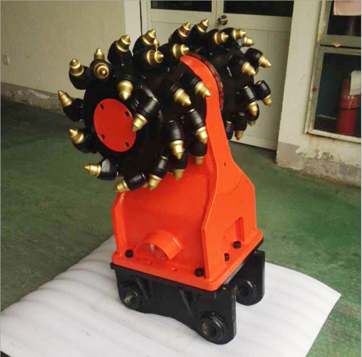 42CrMo Excavator Rotary Drum Cutter 360 Degree Drum Cutters