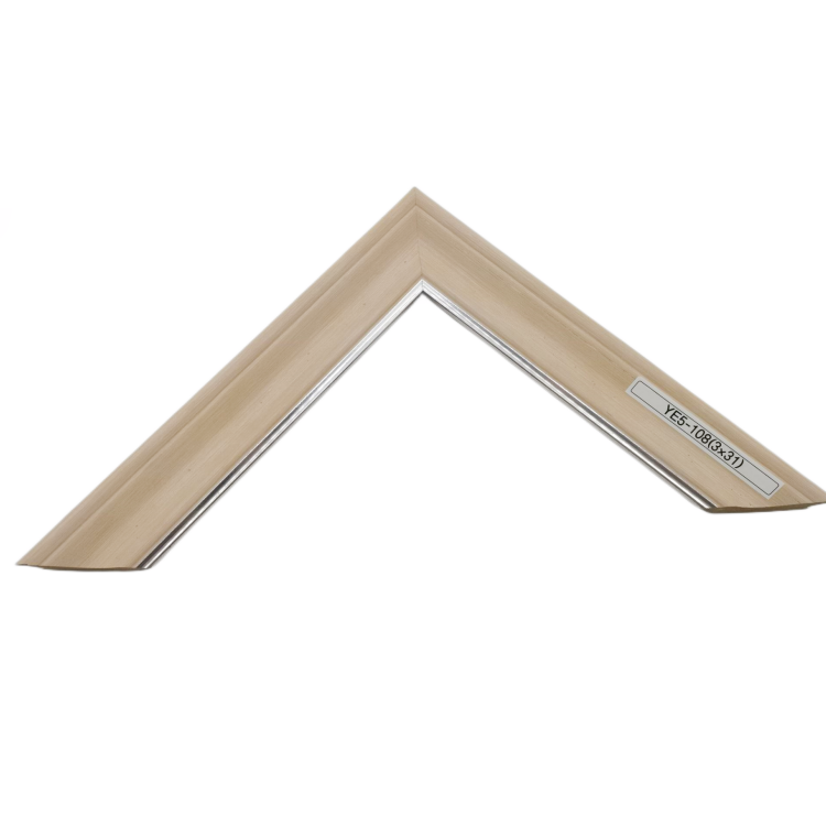Distressed Design Digital Printing Baroque PS Photo Frame Moulding For Gallery Shop