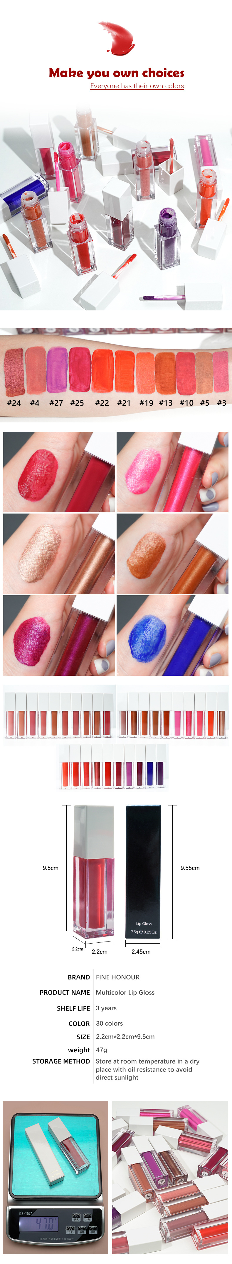 3g Long Lasting Lipstick Waterproof Matte Lipstick Red Pink