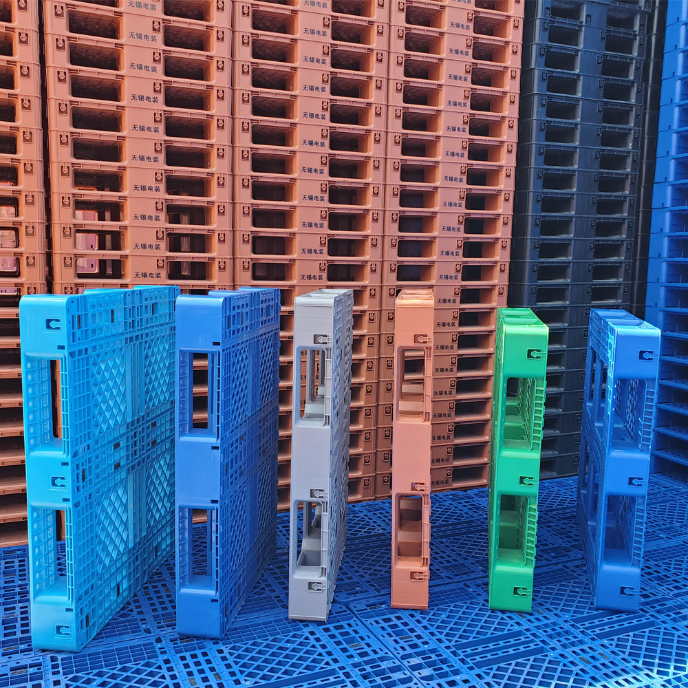 Injection Industrial Plastic Pallet Stackable 1200*1000mm Euro Logistics Warehouse Heavy Duty