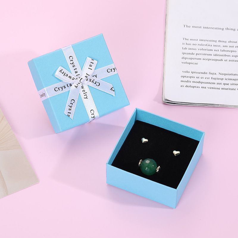 Foam Insert Lid and Base Cardboard Paper Packaging Gift Box, Luxury Ring Necklace Jewelry Box
